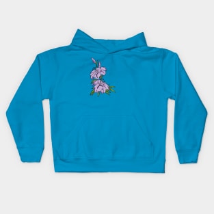 Purple Flowers Kids Hoodie